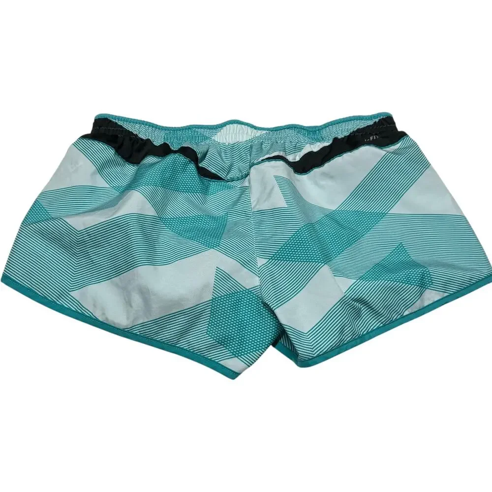 Nike Dri-Fit Lined Running Shorts Teal Gray XL